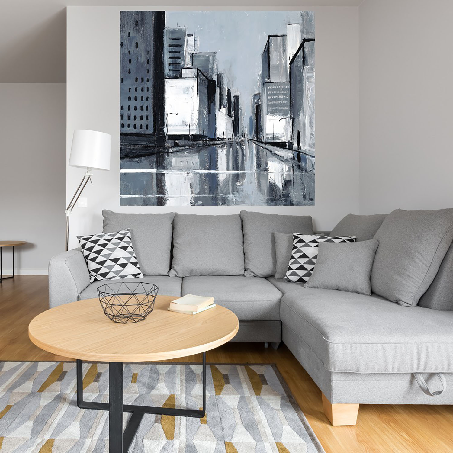 Foto 4 | Cuadro Decorativo - Calle De La Ciudad - Fine Art Tj - Shawn Mackey  - Arte Moderno - Impresión En Lienzo