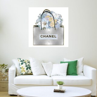 Foto 3 | Cuadro Decorativo - Bolsa de Plata con Ramo Aqua - Fine Art Tj - Madeline Blake - Arte Moderno - Impresión En Lienzo