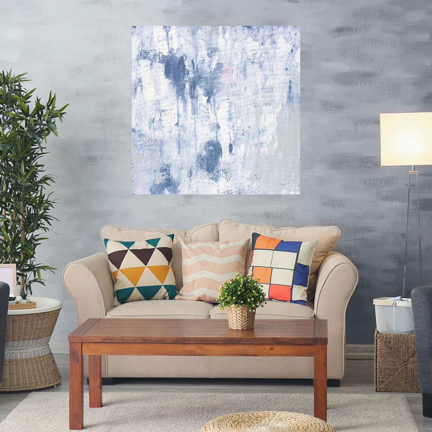 Foto 2 | Cuadro Decorativo Fine Art TJ 'Blanquear II' de Courtney Prahl 56 x 56 cm