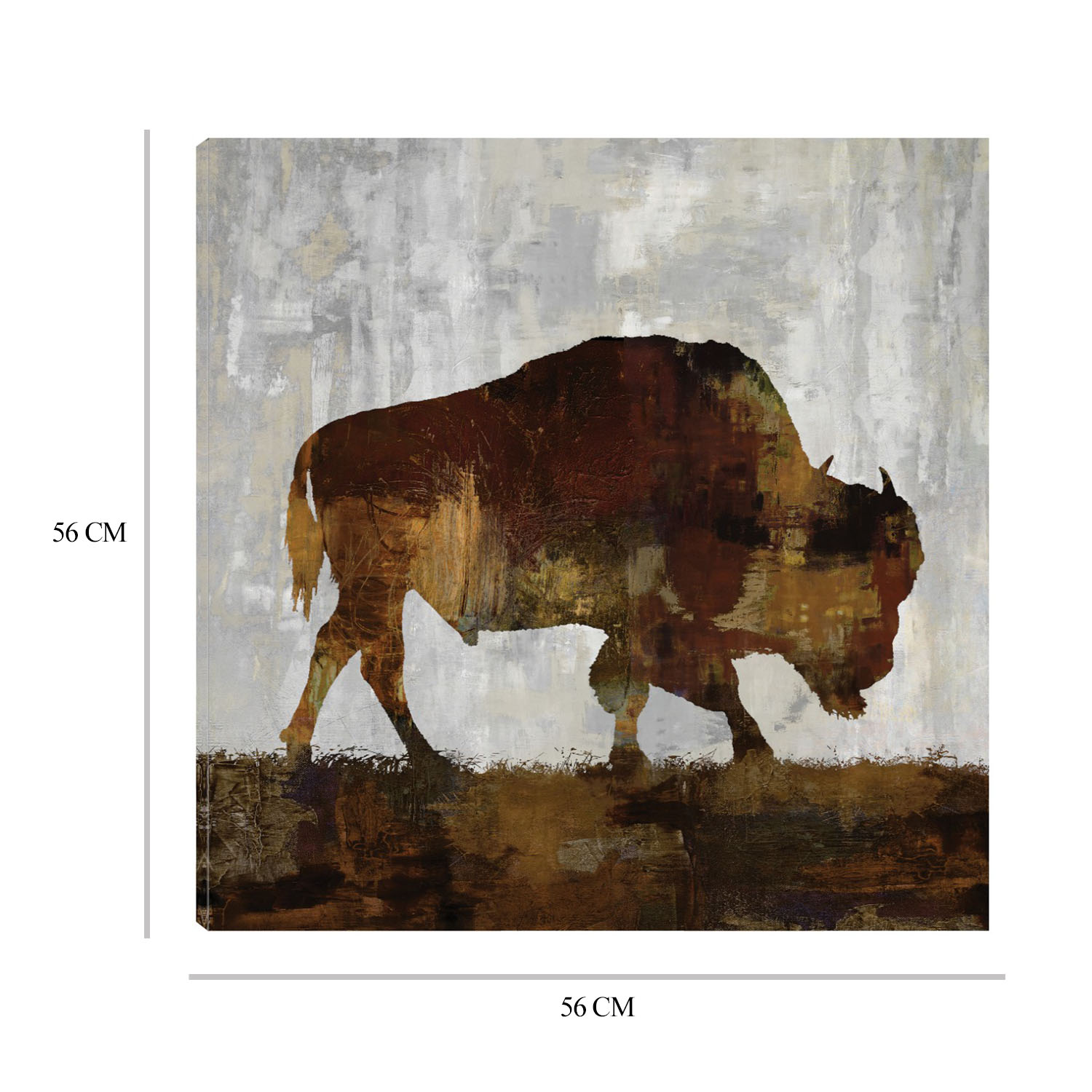 Foto 7 pulgar | Cuadro Decorativo - Bisonte - Fine Art Tj - Carl Colburn  - Arte Moderno - Impresión En Lienzo