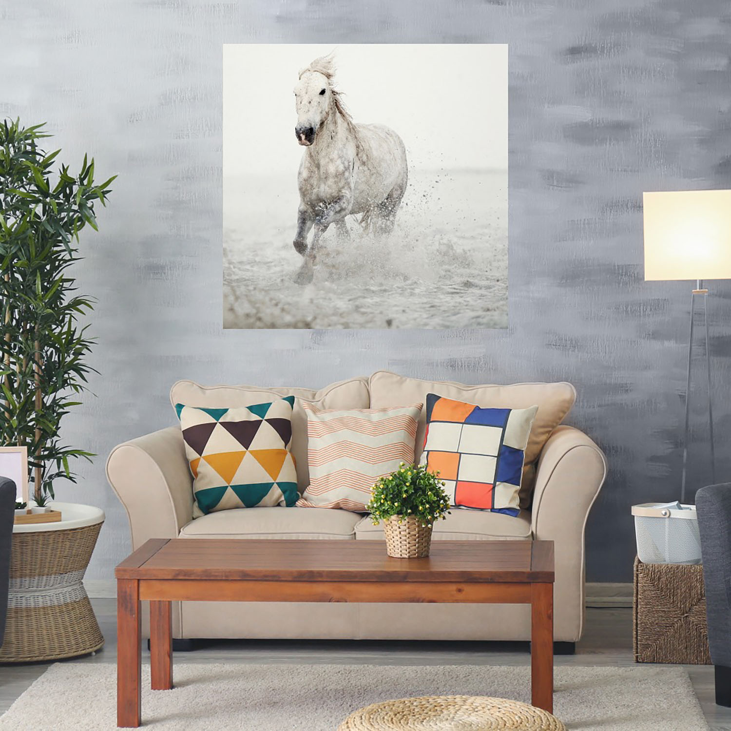 Foto 2 | Cuadro Decorativo - Cabalgata -  Fine Art Tj - Irene Suchocki  - Arte Moderno - Impresión En Lienzo