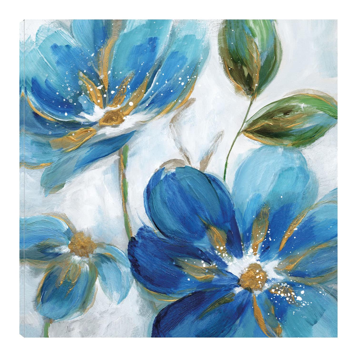 Cuadro Decorativo Fine Art Tj Azules Florecientes Ii $2,669