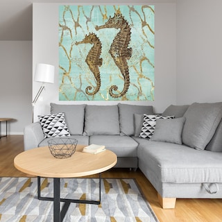 Foto 4 | Cuadro Decorativo - Caballitos De Mar De Oro - Fine Art Tj - Heather Hayes - Arte Moderno - Impresión En Lienzo