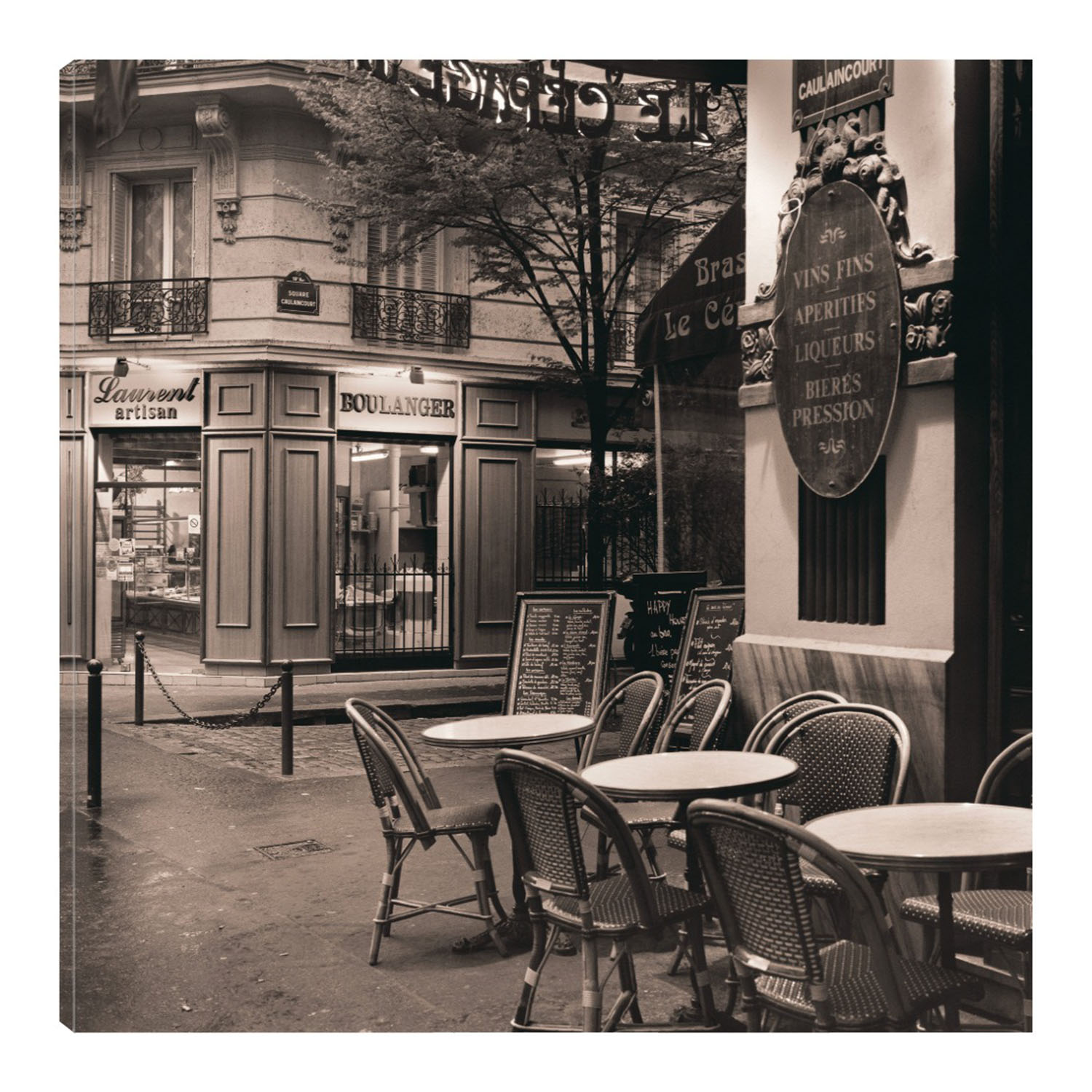 Cuadro Decorativo - Café Montmartre - Fine Art Tj - Alan Blaustein  - Arte Moderno - Impresión En Lienzo