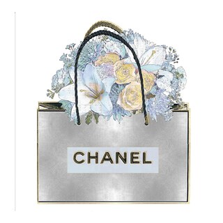 Foto 1 | Cuadro Decorativo - Bolsa de Plata con Ramo Aqua - Fine Art Tj - Madeline Blake - Arte Moderno - Impresión En Lienzo