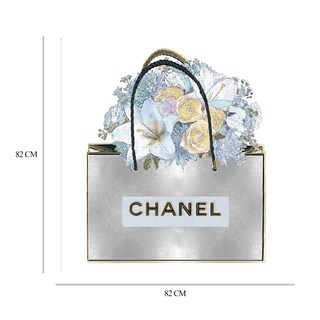 Foto 6 | Cuadro Decorativo - Bolsa de Plata con Ramo Aqua - Fine Art Tj - Madeline Blake - Arte Moderno - Impresión En Lienzo