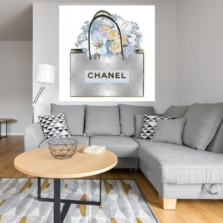 Foto 4 | Cuadro Decorativo - Bolsa de Plata con Ramo Aqua - Fine Art Tj - Madeline Blake - Arte Moderno - Impresión En Lienzo