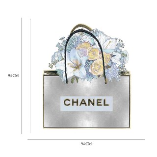 Foto 6 | Cuadro Decorativo - Bolsa de Plata con Ramo Aqua - Fine Art Tj - Madeline Blake - Arte Moderno - Impresión En Lienzo