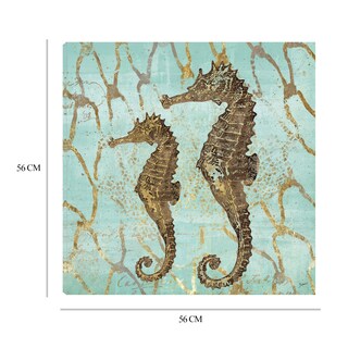 Foto 6 | Cuadro Decorativo - Caballitos De Mar De Oro - Fine Art Tj - Heather Hayes - Arte Moderno - Impresión En Lienzo