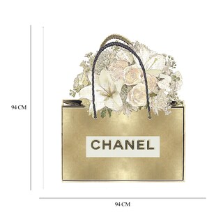 Foto 6 | Cuadro Decorativo - Bolsa de Oro con Ramo Floral - Fine Art Tj - Madeline Blake - Arte Moderno - Impresión En Lienzo