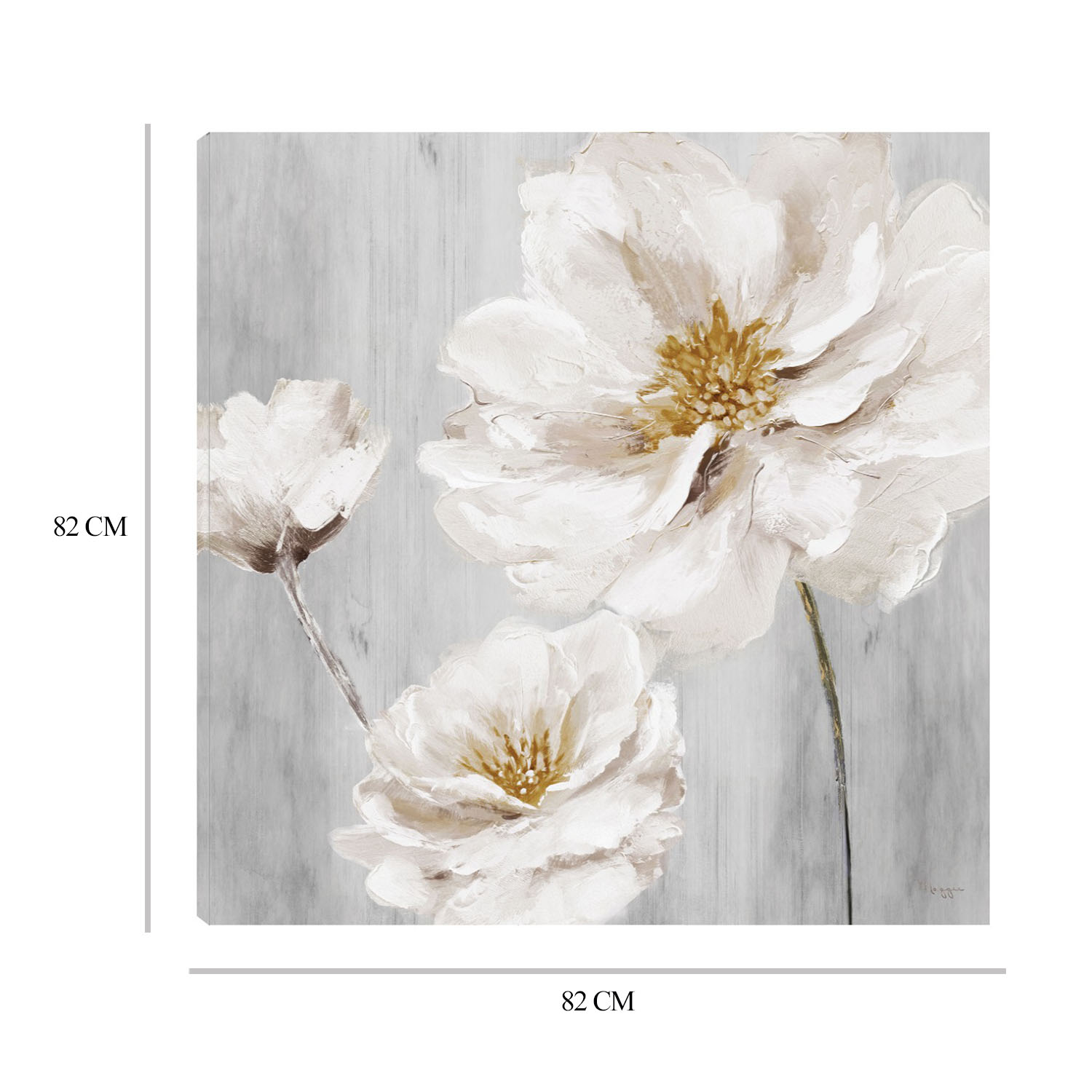 Foto 6 | Cuadro Decorativo Fine Art TJ 'Blancos de Jardín II' de Heather Hayes 82 x 82 cm