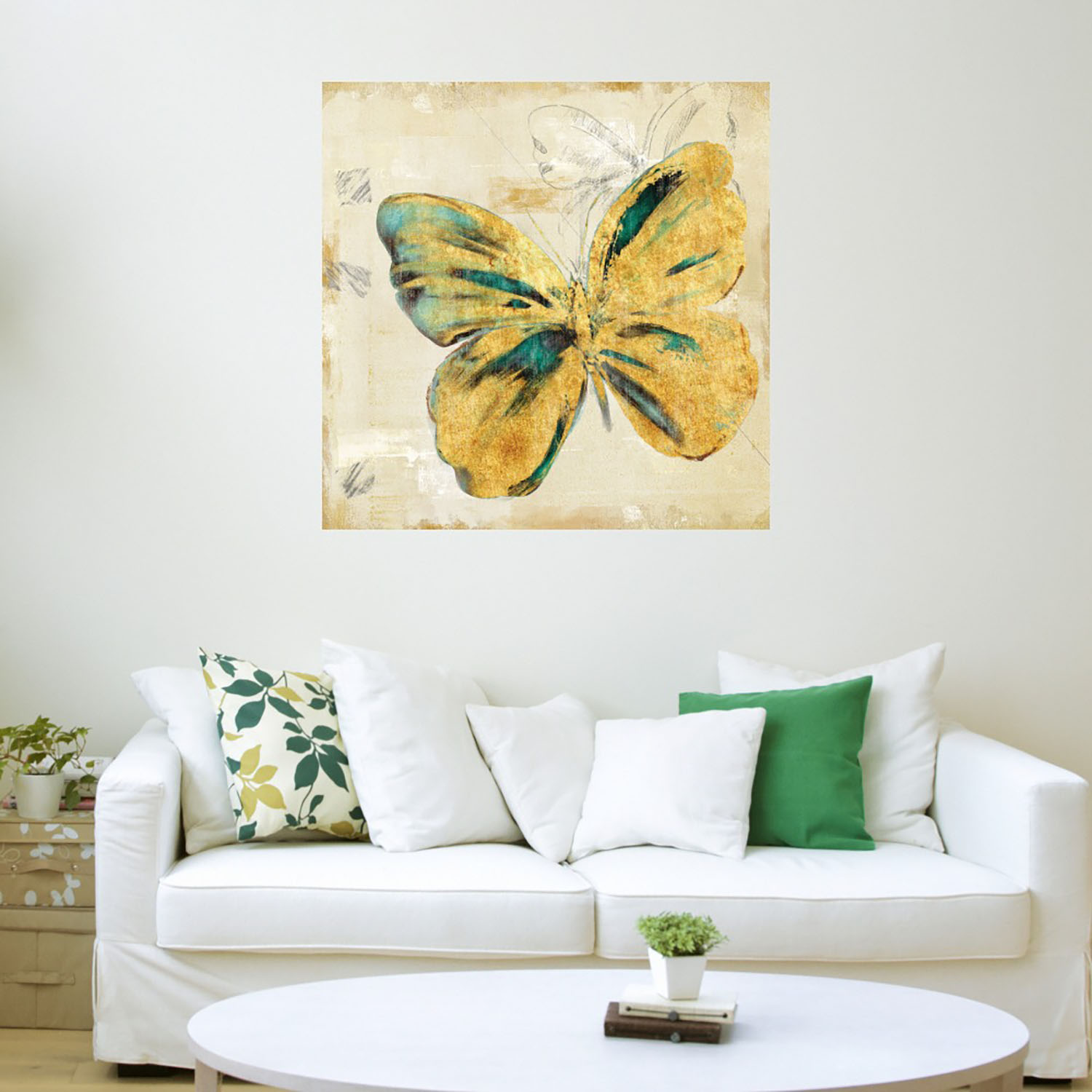 Foto 4 pulgar | Cuadro Decorativo Fine Art TJ 'Bosquejo De Mariposa II' de Heather Hayes 56 x 56 cm