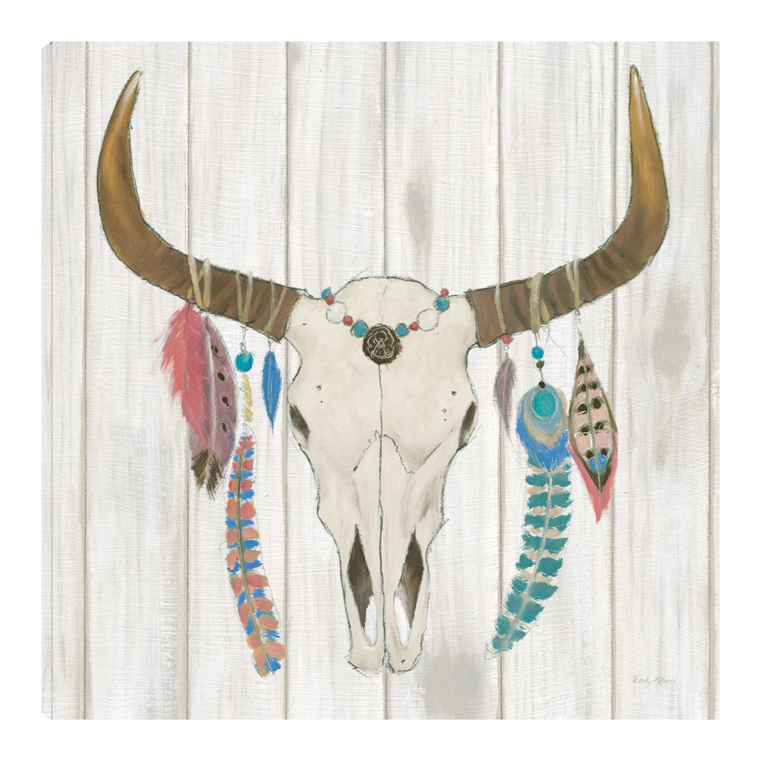 Foto 1 | Cuadro Decorativo Fine Art TJ 'Bohemio Creciente I' de Emily Adams 82 x 82 cm
