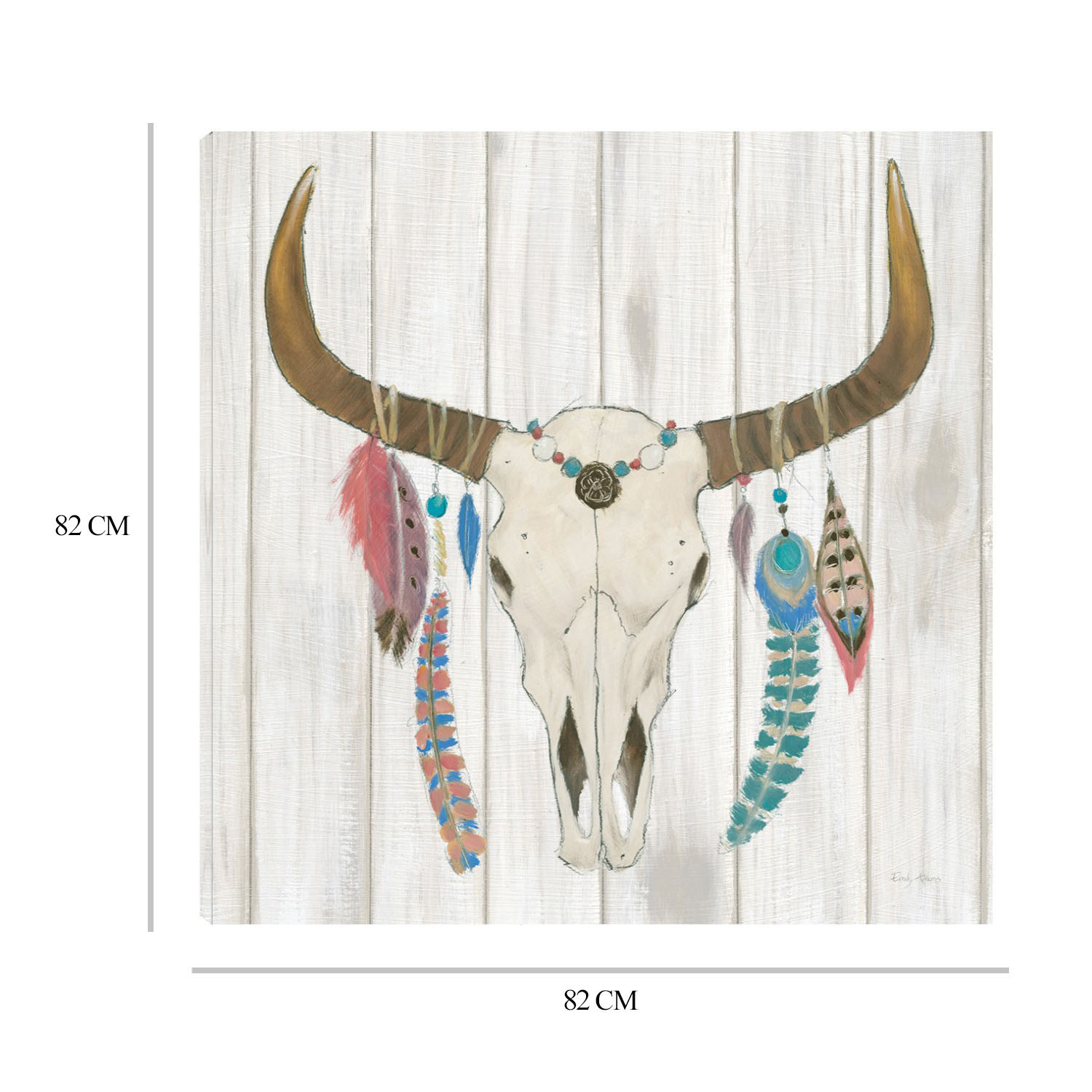 Foto 6 | Cuadro Decorativo Fine Art TJ 'Bohemio Creciente I' de Emily Adams 82 x 82 cm