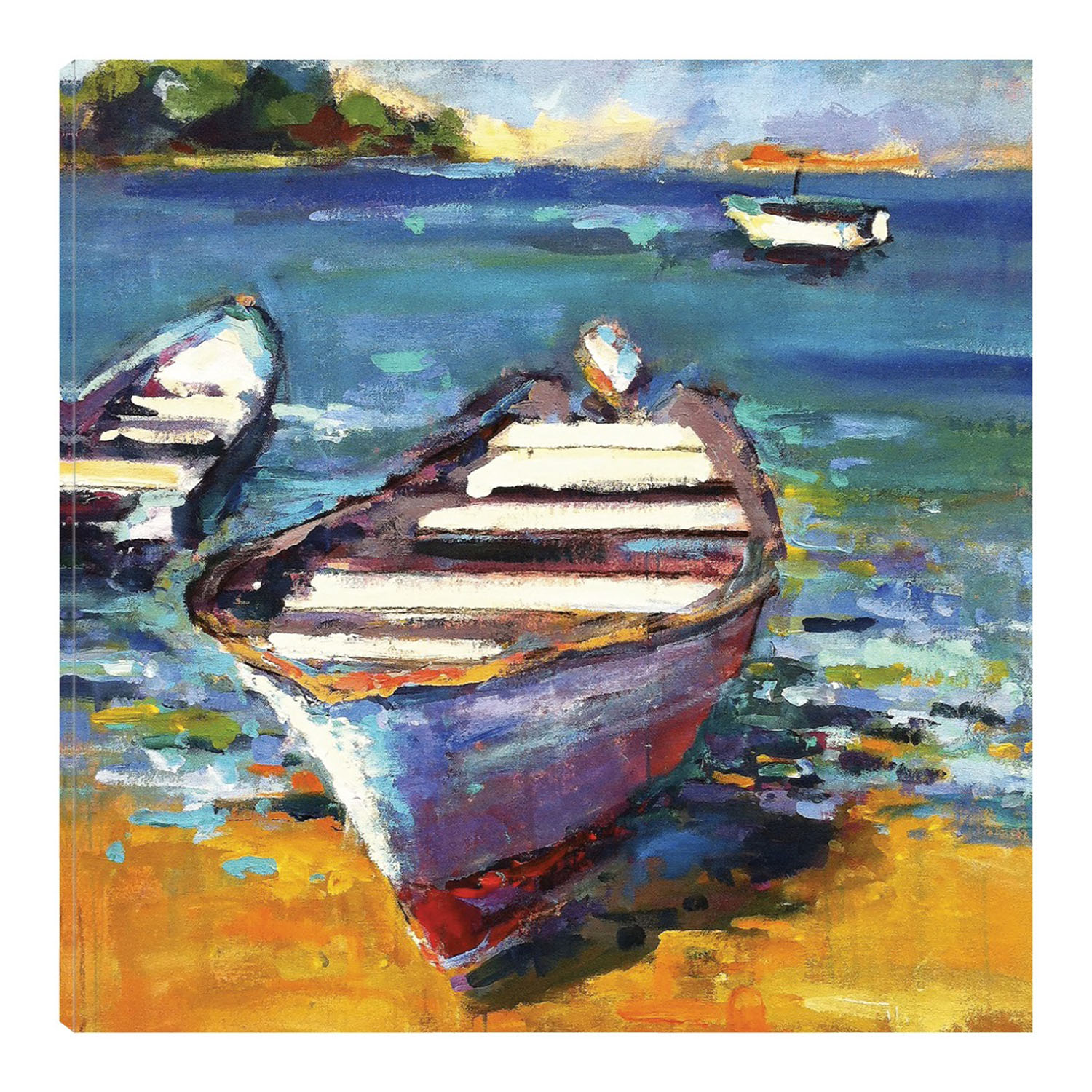 Foto 1 | Cuadro Decorativo Fine Art TJ 'Bote' de Page Pearson Railsback 56 x 56 cm
