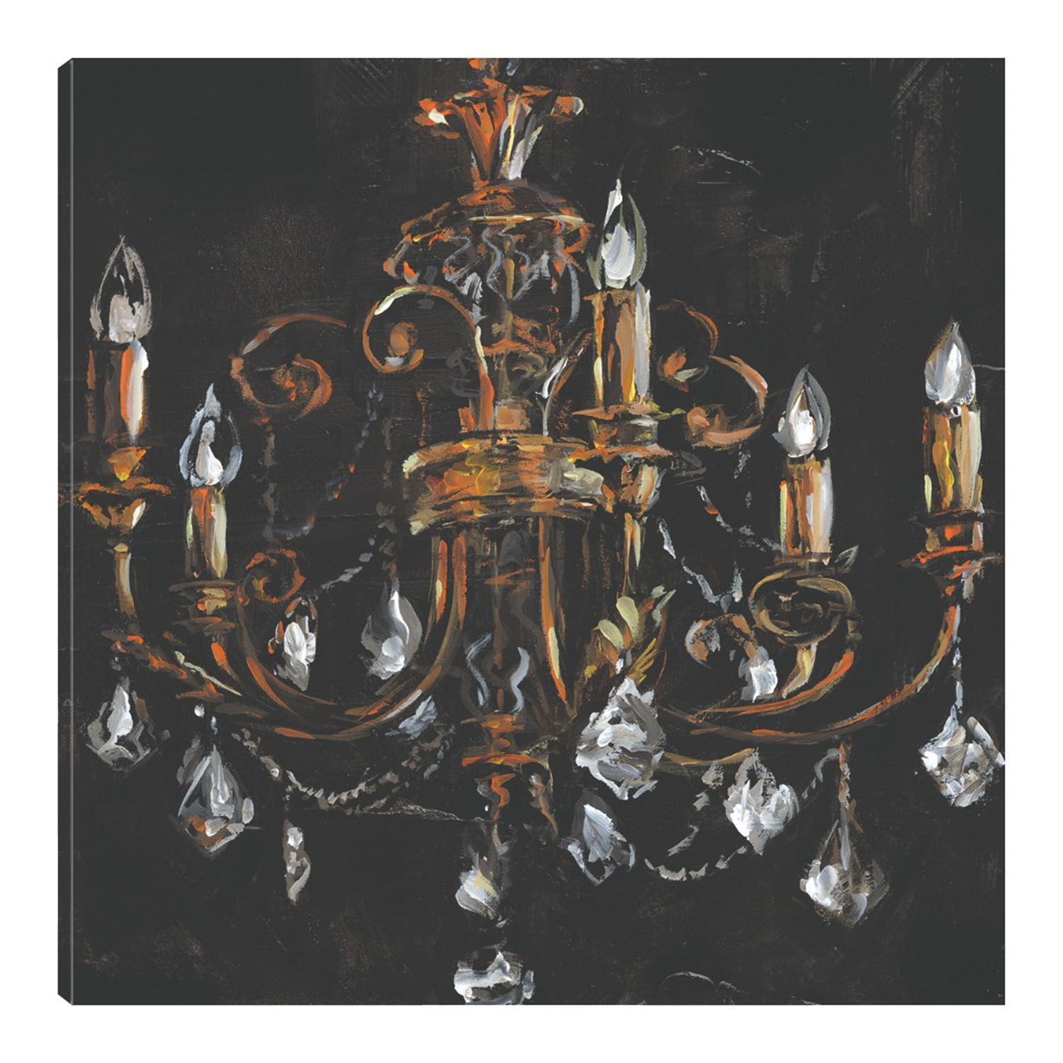 Cuadro Decorativo Fine Art TJ Candelabro Dorado de Willowbrook Fine Art 122 x 122 cm