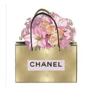 Foto 1 | Cuadro Decorativo - Bolsa De Oro Con Ramo De Rosa - Madeline Blake - Arte Moderno - Impresión En Lienzo - Fine Art Tj