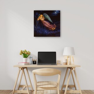Foto 2 | Cuadro Decorativo - Buenas Noches Ángel - Edgar Jerins - Arte Moderno - Impresión En Lienzo - Fine Art Tj