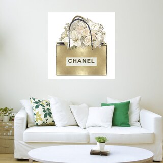 Foto 3 | Cuadro Decorativo - Bolsa De Oro Con Ramo Floral - Madeline Blake - Arte Moderno - Impresión En Lienzo - Fine Art Tj