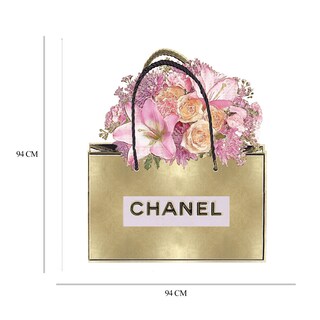 Foto 6 | Cuadro Decorativo - Bolsa De Oro Con Ramo De Rosa - Madeline Blake - Arte Moderno - Impresión En Lienzo - Fine Art Tj