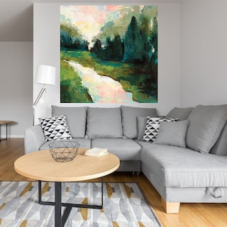 Foto 4 | Cuadro Decorativo - Caminata Por El Río - Jeanette Vertentes - Arte Moderno - Impresión En Lienzo - Fine Art Tj