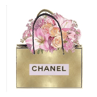 Foto 1 | Cuadro Decorativo Fine Art TJ 'Bolsa de Oro con Ramo de Rosa' de Madeline Blake 56 x 56 cm