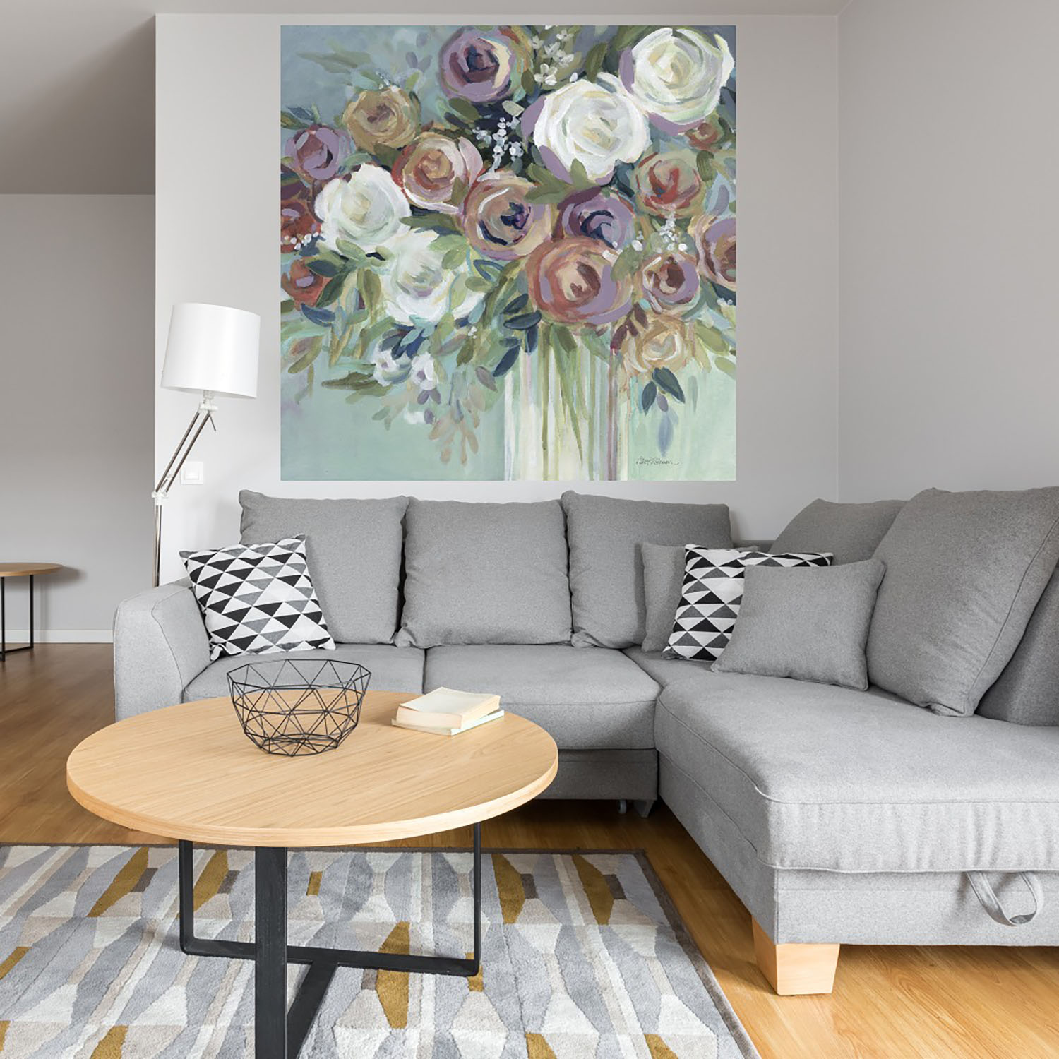 Foto 5 pulgar | Cuadro Decorativo Fine Art TJ 'Bouquet Confeti II' de Carol Robinson 82 x 82 cm