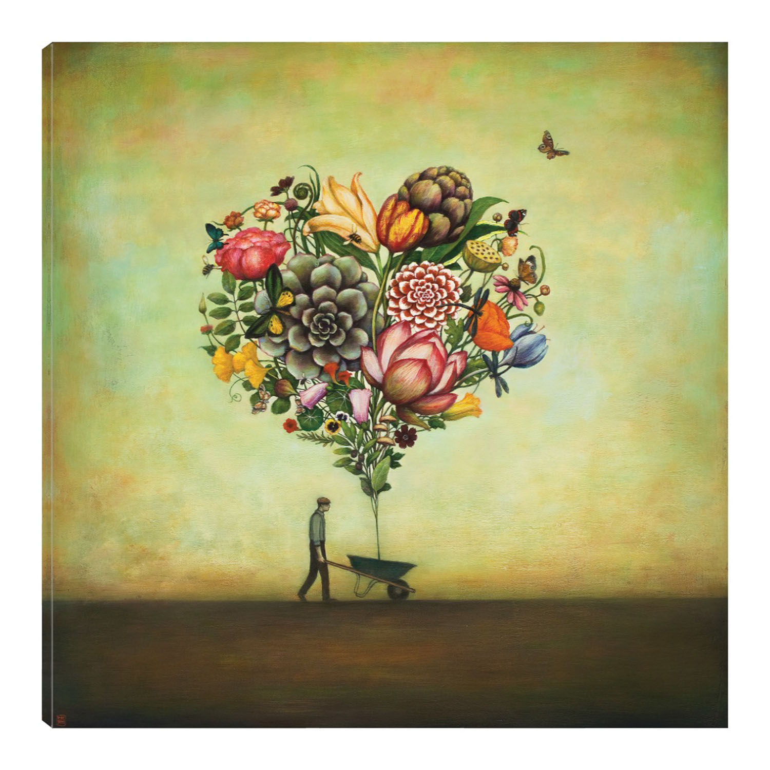 Cuadro Decorativo Fine Art TJ Botánica del Gran Corazón de Duy Huynh 82 x 82 cm