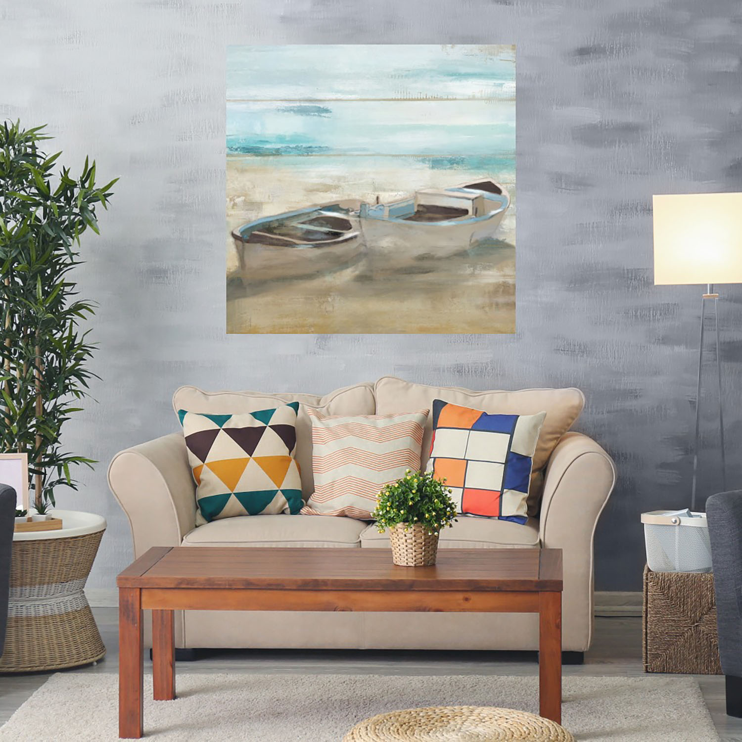 Foto 2 | Cuadro Decorativo Fine Art TJ Barra de Arena II de Heather Hayes 82 x 82 cm