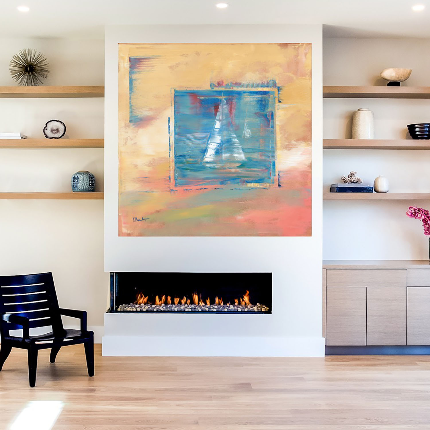 Foto 5 | Cuadro Decorativo Fine Art TJ Bohemio Creciente I de Emily Adams 94 x 94 cm