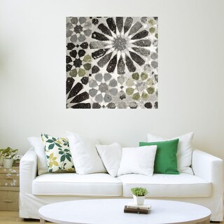Foto 3 | Cuadro Decorativo Fine Art TJ Azulejo Verde y Gris Alhambra III de Sue Schlabach 82 x 82 cm