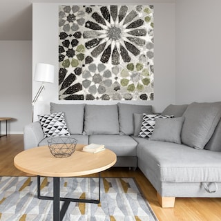 Foto 4 | Cuadro Decorativo Fine Art TJ Azulejo Verde y Gris Alhambra III de Sue Schlabach 82 x 82 cm