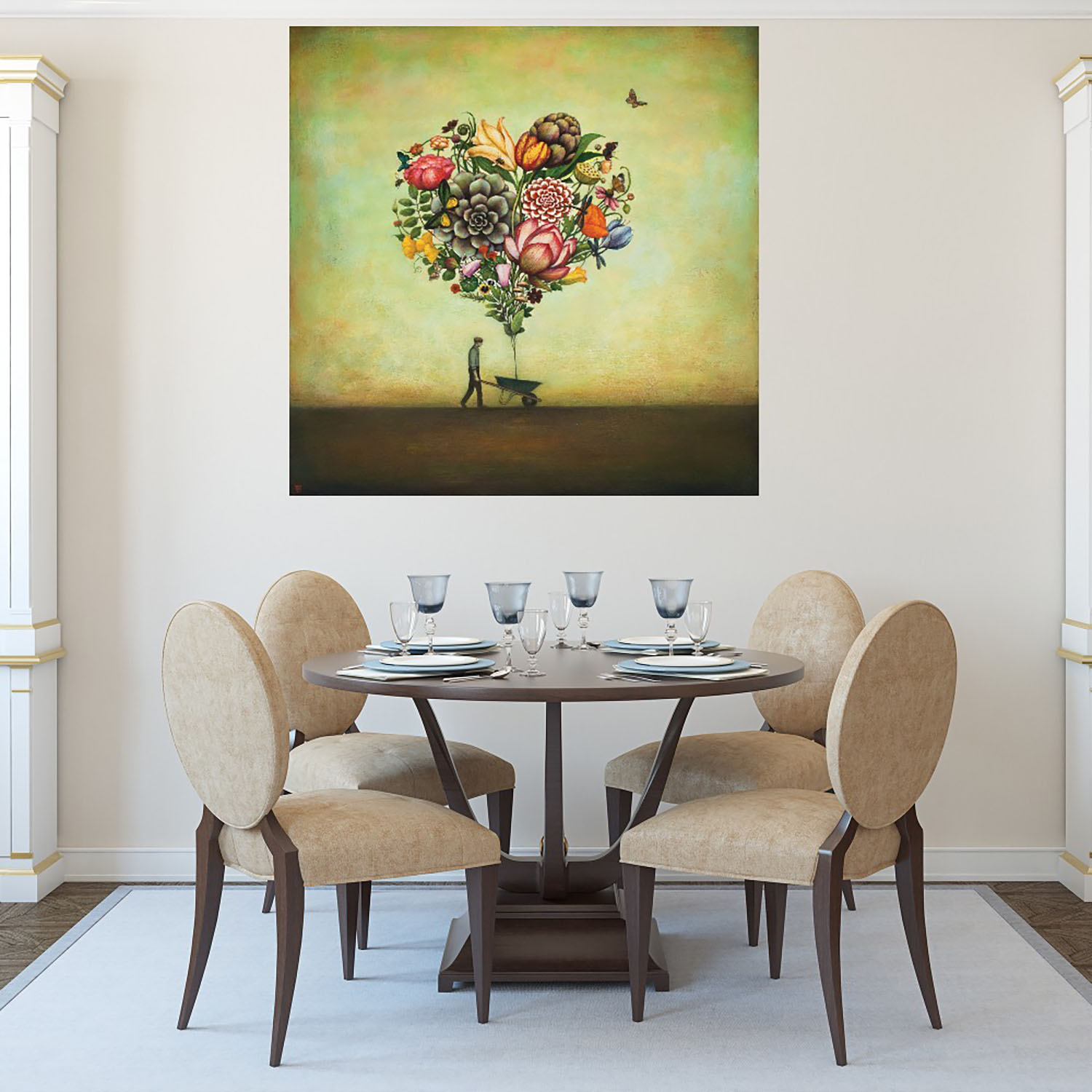 Foto 4 | Cuadro Decorativo Fine Art TJ Botánica del Gran Corazón de Duy Huynh 56 x 56 cm