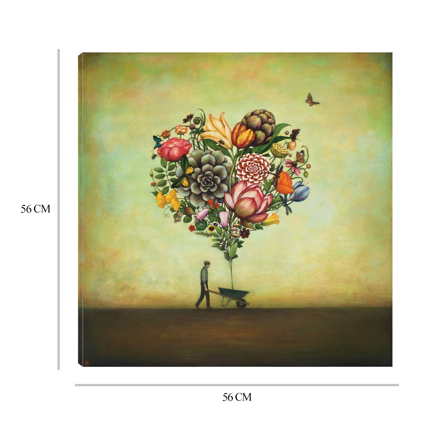 Foto 7 pulgar | Cuadro Decorativo Fine Art TJ Botánica del Gran Corazón de Duy Huynh 56 x 56 cm