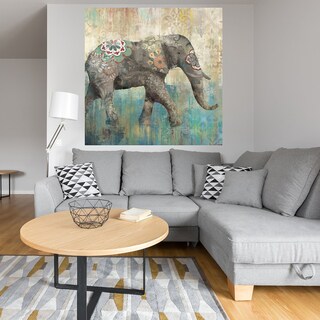 Foto 4 | Cuadro Decorativo - Elefante Boho I - Heather Hayes - Arte Animales - Impresión En Lienzo - Fine Art Tj