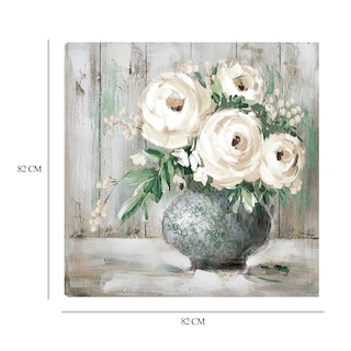 Foto 6 | Cuadro Decorativo - Flor Blanca Y Sabia I - Willowbrook Fine Art - Arte Floral - Impresión En Lienzo - Fine Art Tj