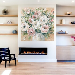 Foto 5 | Cuadro Decorativo - Bonito En Rosa - Carol Robinson - Arte Floral - Impresión En Lienzo - Fine Art Tj
