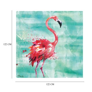 Foto 6 | Cuadro Decorativo - Flamingo De Arianna I - Turquesa - Paul Brent - Arte Animales - Impresión En Lienzo - Fine Art Tj