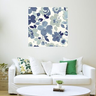 Foto 3 | Cuadro Decorativo - Flores De Azul Suave Iii - Wild Apple Portfolio - Arte Floral - Impresión En Lienzo - Fine Art Tj