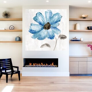 Foto 5 | Cuadro Decorativo - Flores De Azul Suave Iii - Wild Apple Portfolio - Arte Floral - Impresión En Lienzo - Fine Art Tj