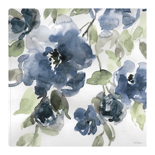 Foto 1 | Cuadro Decorativo - Flores Azules I Indigo - Carol Robinson - Arte Floral - Impresión En Lienzo - Fine Art Tj