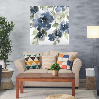 Foto 2 | Cuadro Decorativo - Flores Azules I Indigo - Carol Robinson - Arte Floral - Impresión En Lienzo - Fine Art Tj