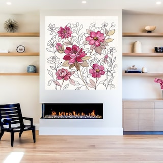 Foto 5 | Cuadro Decorativo - Flores Azules I Indigo - Carol Robinson - Arte Floral - Impresión En Lienzo - Fine Art Tj