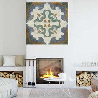 Foto 4 | Cuadro Decorativo - Azulejos Del Viejo Mundo Vi - Silvia Vassileva - Arte Abstracto - Impresión En Lienzo - Fine Art T