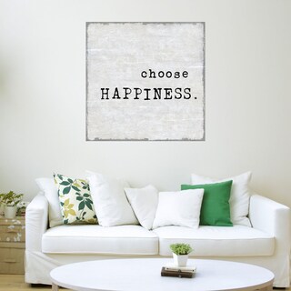 Foto 3 | Cuadro Decorativo - Elige La Felicidad - Jamie Macdowell - Arte Frases - Impresión En Lienzo - Fine Art Tj