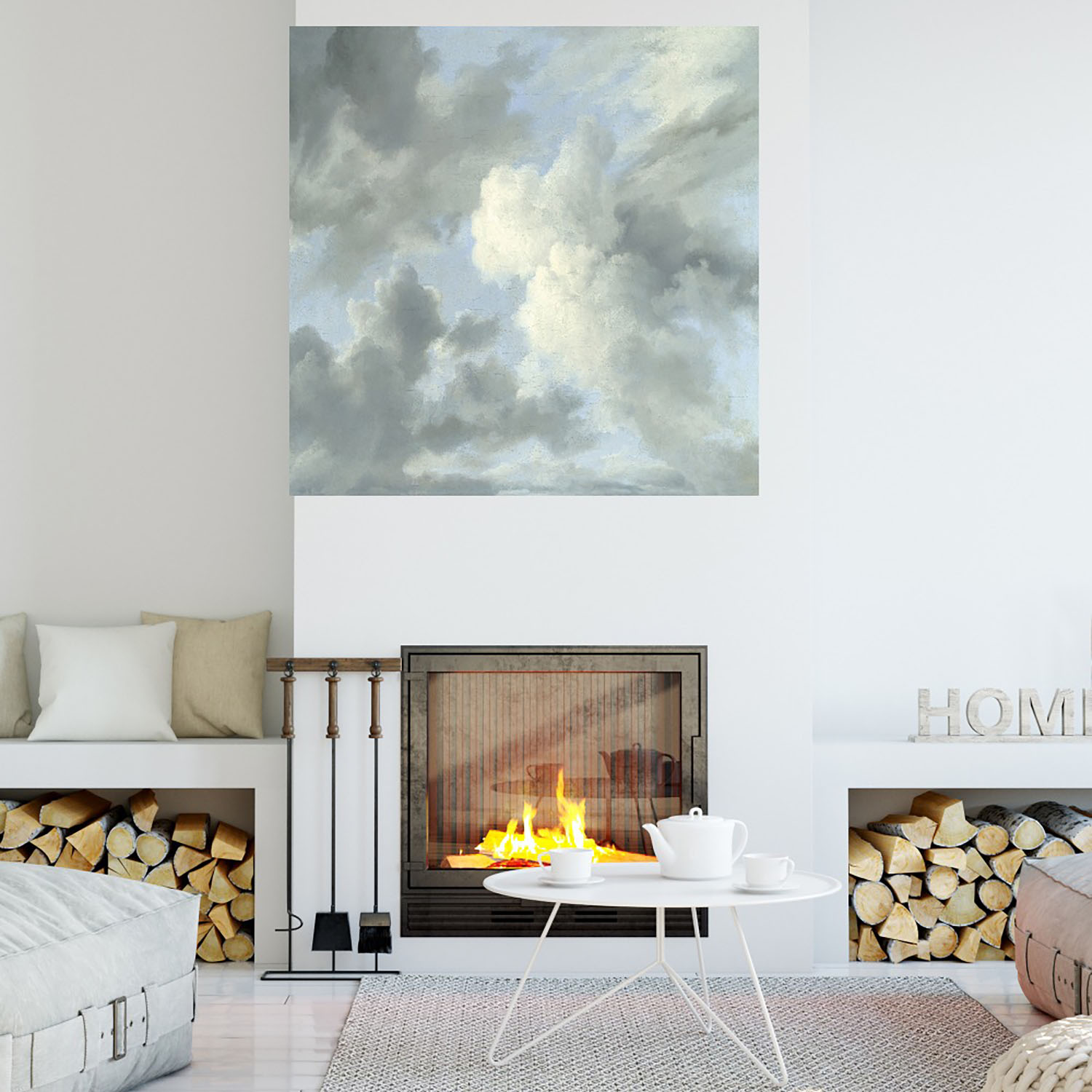 Foto 4 | Cuadro Decorativo - Estudio De Nubes Iv - Sophia Mann  - Arte Paisaje - Impresión En Lienzo - Fine Art Tj