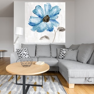Foto 4 | Cuadro Decorativo - Flor Azul - Katrina Craven - Arte Floral - Impresión En Lienzo - Fine Art Tj