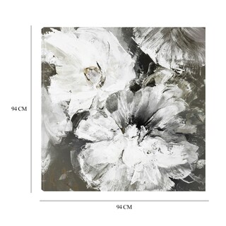 Foto 6 | Cuadro Decorativo - Flores Blancas Y Grises - Design Fabrikken - Arte Floral - Impresión En Lienzo - Fine Art Tj