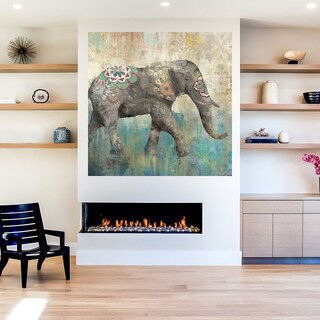Foto 5 | Cuadro Decorativo - Elefante Boho I - Heather Hayes - Arte Animales - Impresión En Lienzo - Fine Art Tj