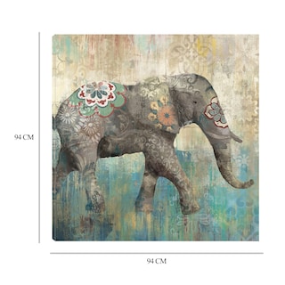 Foto 6 | Cuadro Decorativo - Elefante Boho I - Heather Hayes - Arte Animales - Impresión En Lienzo - Fine Art Tj